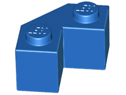 LEGO® los onderdeel Steen Aangepast in kleur Blauw 87620