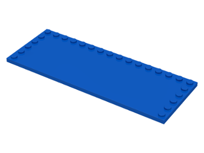 LEGO® los onderdeel Tegel Aangepast in kleur Blauw 6205