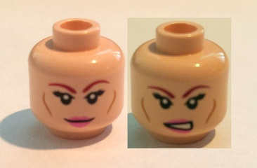 LEGO® los onderdeel Hoofd in kleur Lichte Noga 3626cpb1212