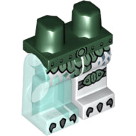 Plaatje in Gallery viewer laden, LEGO® los onderdeel Benen met Motief Donkergroen 970d19pb01