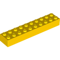 Plaatje in Gallery viewer laden, LEGO® los onderdeel Steen in kleur Geel 3006