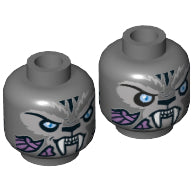 Plaatje in Gallery viewer laden, LEGO® onderdeel Hoofd Donker Blauwachtig Grijs 3626cpb1143