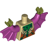 LEGO® los onderdeel Lijf met Motief Geelbruin 973pb1664c01