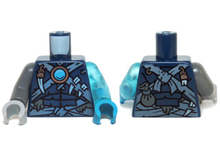 Plaatje in Gallery viewer laden, LEGO® los onderdeel Lijf met Motief Donkerblauw 973pb1721c01