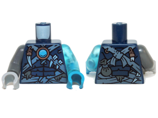 LEGO® los onderdeel Lijf met Motief Donkerblauw 973pb1721c01