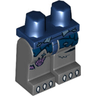 Plaatje in Gallery viewer laden, LEGO® los onderdeel Benen met Motief Donkerblauw 970c85pb12