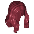 LEGO® los onderdeel Haar in kleur Donkerrood 95225