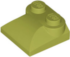 LEGO® los onderdeel Dakpan Gebogen in kleur Olijfgroen 47457
