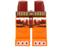 Plaatje in Gallery viewer laden, LEGO® los onderdeel Benen met Motief Donkerrood 970c04pb05