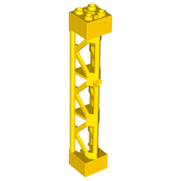Plaatje in Gallery viewer laden, LEGO® los onderdeel Steunpilaar in kleur Geel 95347