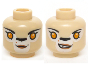 LEGO® los onderdeel Hoofd in kleur Geelbruin 3626cpb1141