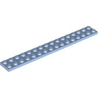 Plaatje in Gallery viewer laden, LEGO® los onderdeel Plaat Algemeen Helder Lichtblauw 4282