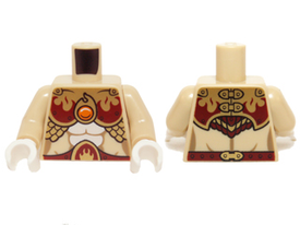 LEGO® los onderdeel Lijf met Motief Geelbruin 973pb1719c01