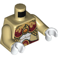 LEGO® los onderdeel Lijf met Motief Geelbruin 973pb1719c01