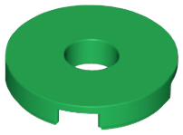 LEGO® los onderdeel Tegel Rond in kleur Groen 15535