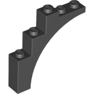 Plaatje in Gallery viewer laden, LEGO® los onderdeel Steen Boog in kleur Zwart 2339