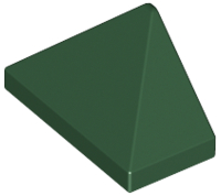 LEGO® los onderdeel Dakpan Algemeen Donkergroen 15571