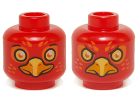 LEGO® los onderdeel Hoofd in kleur Rood 3626cpb1146