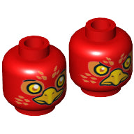LEGO® los onderdeel Hoofd in kleur Rood 3626cpb1146