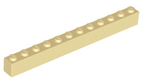 LEGO® los onderdeel Steen in kleur Geelbruin 6112