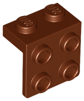 LEGO® los onderdeel Beugel in kleur Roodachtig Bruin 44728