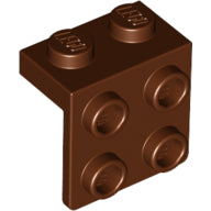 LEGO® los onderdeel Beugel in kleur Roodachtig Bruin 44728