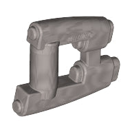 Plaatje in Gallery viewer laden, LEGO® los onderdeel Wapen in kleur Zilver 17010