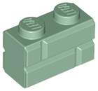 LEGO® los onderdeel Steen Aangepast in kleur Zandgroen 98283