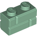 LEGO® los onderdeel Steen Aangepast in kleur Zandgroen 98283