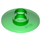 LEGO® los onderdeel Schaal in kleur Doorzichtig Groen 4740