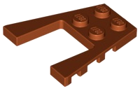 LEGO® los onderdeel Wig Plaat in kleur Donker Oranje 43719