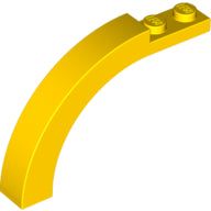 Plaatje in Gallery viewer laden, LEGO® los onderdeel Steen Boog in kleur Geel 6060