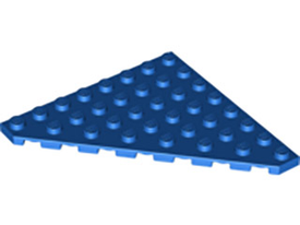 LEGO® los onderdeel Wig Plaat in kleur Blauw 30504