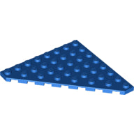 Plaatje in Gallery viewer laden, LEGO® los onderdeel Wig Plaat in kleur Blauw 30504