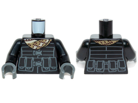 LEGO® los onderdeel Lijf met Motief Zwart 973pb1757c01