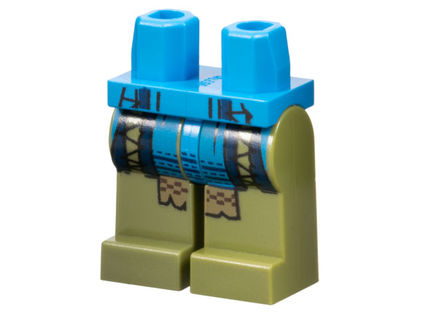 LEGO® Benen met Motief Donker Azuurblauw 970c155pb12