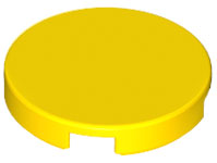 LEGO® los onderdeel Tegel Rond in kleur Geel 14769
