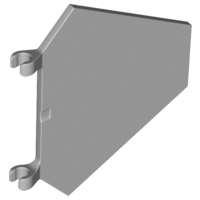 LEGO® los onderdeel Vlag Licht Blauwachtig Grijs x1435