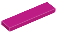 LEGO® los onderdeel Tegel Algemeen in kleur Magenta 2431
