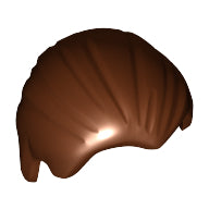 LEGO® los onderdeel Haar in kleur Roodachtig Bruin 92081