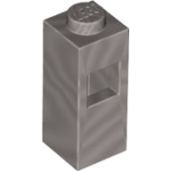 LEGO® los onderdeel Steen Aangepast in kleur Zilver 15444