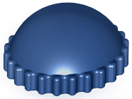 LEGO® los onderdeel Hoofddeksels in kleur Donkerblauw 41334