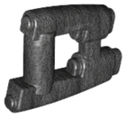 LEGO® los onderdeel Wapen in kleur Parel Donkergrijs 17010