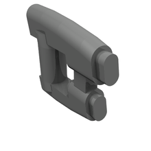 Plaatje in Gallery viewer laden, LEGO® los onderdeel Wapen in kleur Parel Donkergrijs 17010