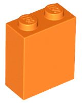 LEGO® los onderdeel Steen in kleur Oranje 3245c