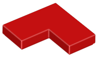 LEGO® los onderdeel Tegel Algemeen in kleur Rood 14719