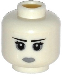 LEGO® los onderdeel Hoofd in kleur Wit 3626cpb1176