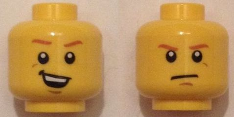 LEGO® los onderdeel Hoofd in kleur Geel 3626cpb1345
