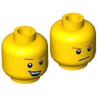 Plaatje in Gallery viewer laden, LEGO® los onderdeel Hoofd in kleur Geel 3626cpb1345