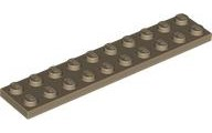LEGO® los onderdeel Plaat Algemeen Donker Geelbruin 3832
